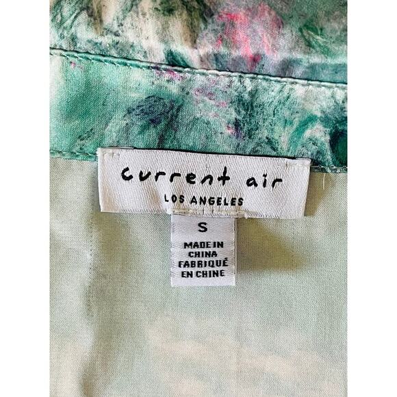 Current Air Los Angeles Marbled Motif Button Down Shirt Midi Dress size Small - Picture 8 of 10